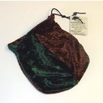 Dice Bag: Velvet - Brown and Forest Green