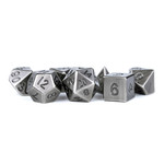 MDG Metal Dice: Antique Silver | 7 Die Polyhedral Set