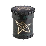 Dice Cup: Leather Call of Cthulhu Black & Green & Gold