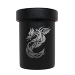 Dice Cup: Over Sized Black - Celtic Knot Dragon