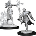 Unpainted Minis D&D | Warlock Sorcerer Female | W13 | 90149