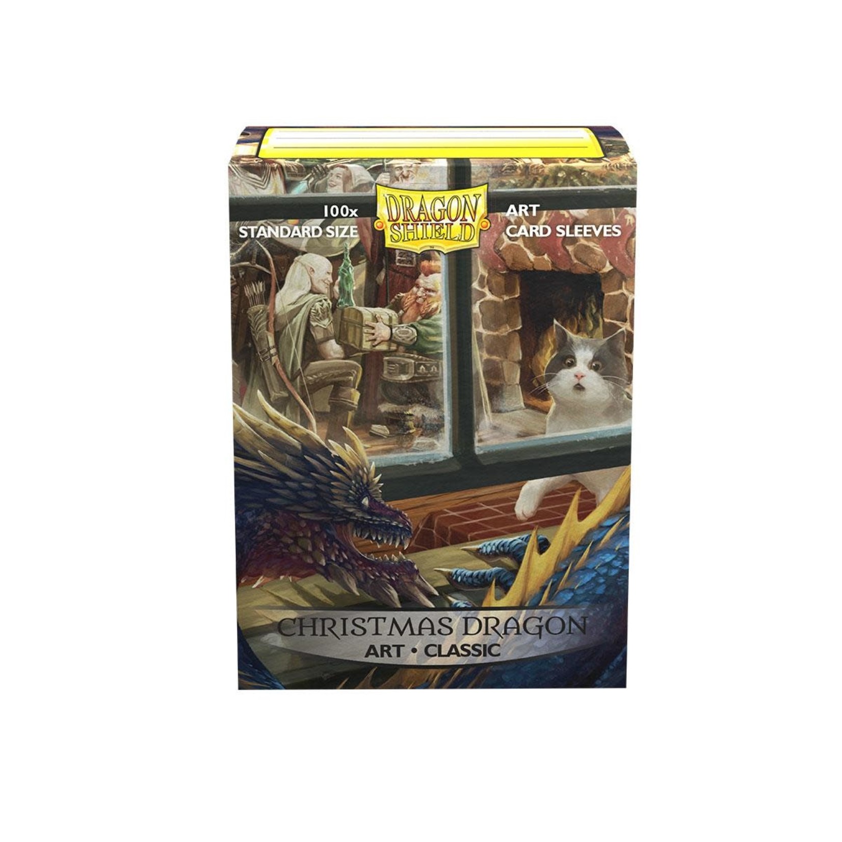 Dragon Shield - Standard Sleeves - Matte - LE Art Christmas Dragon