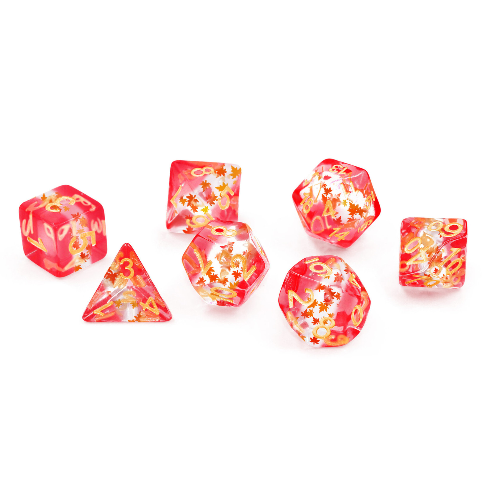 Sirius Dice: Maple Leaf | 8 Die Polyhedral Set | SDZ0005-06