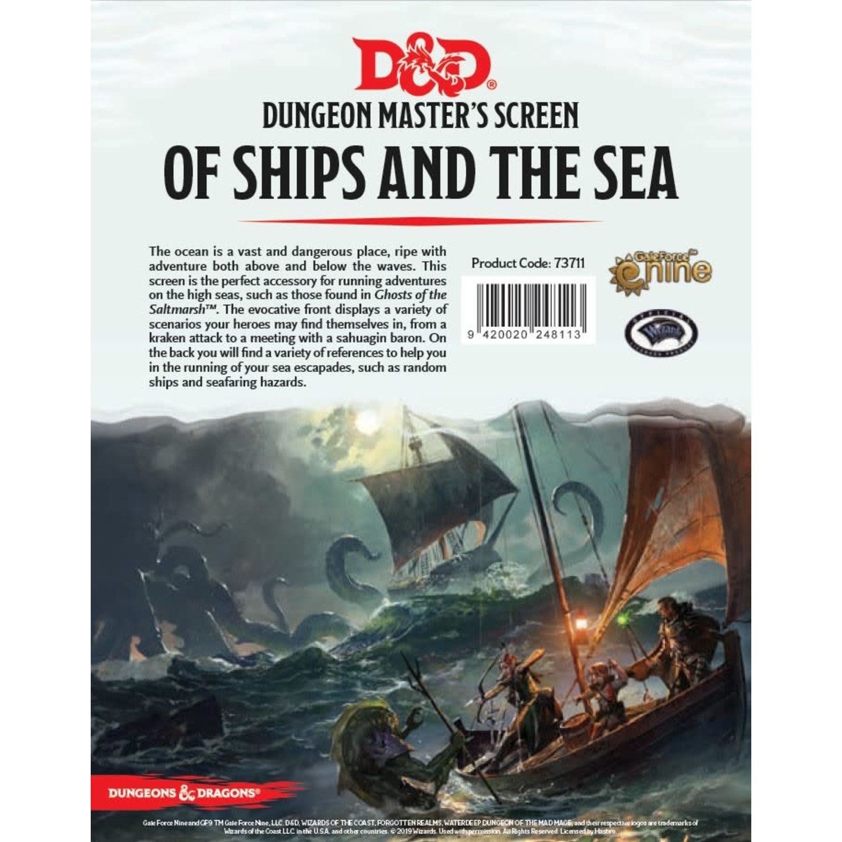 D&D 5E DM Screen: Of Ships & The Sea