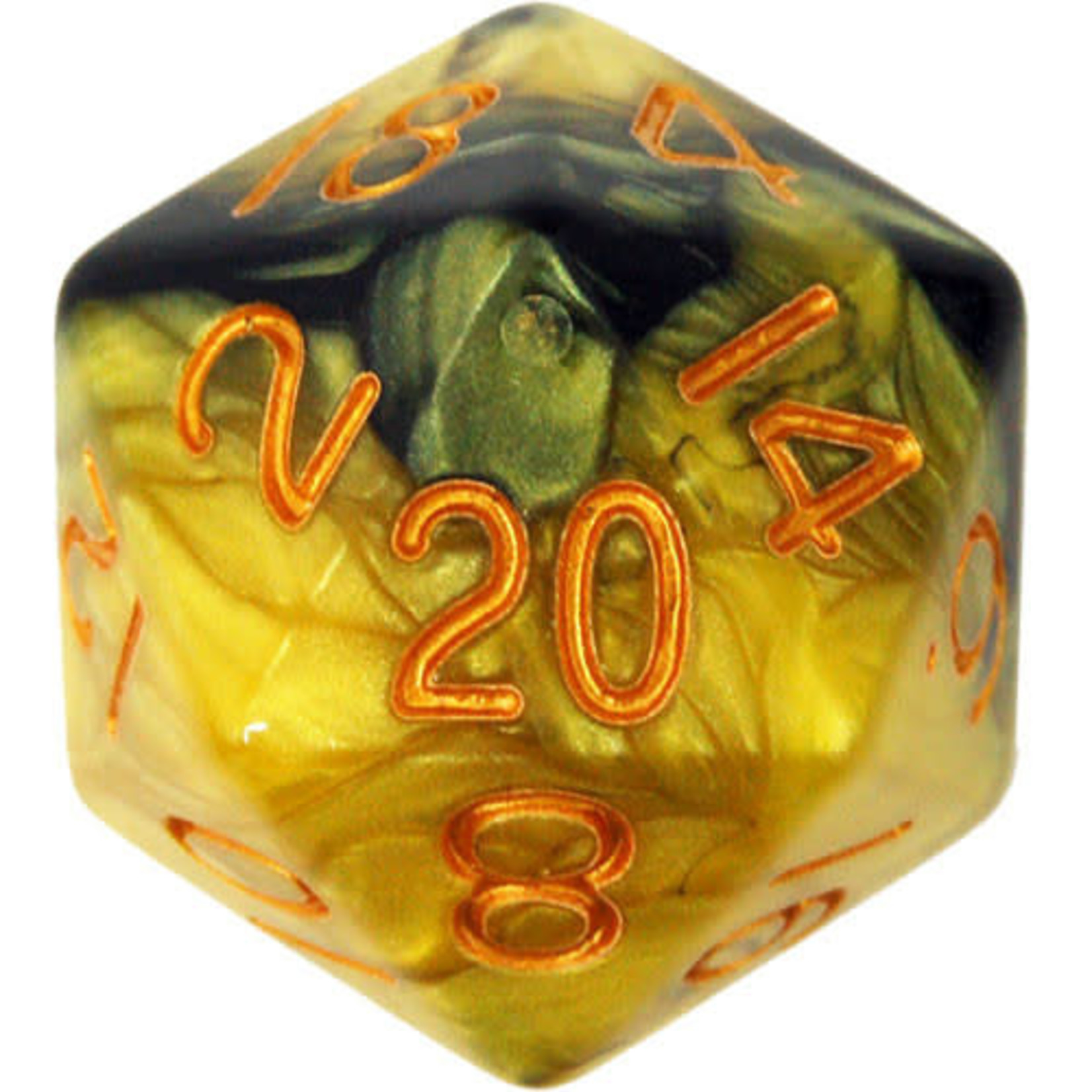 MDG 35mm Black/Yellow  w/Gold d20 (lavender purple sticker)