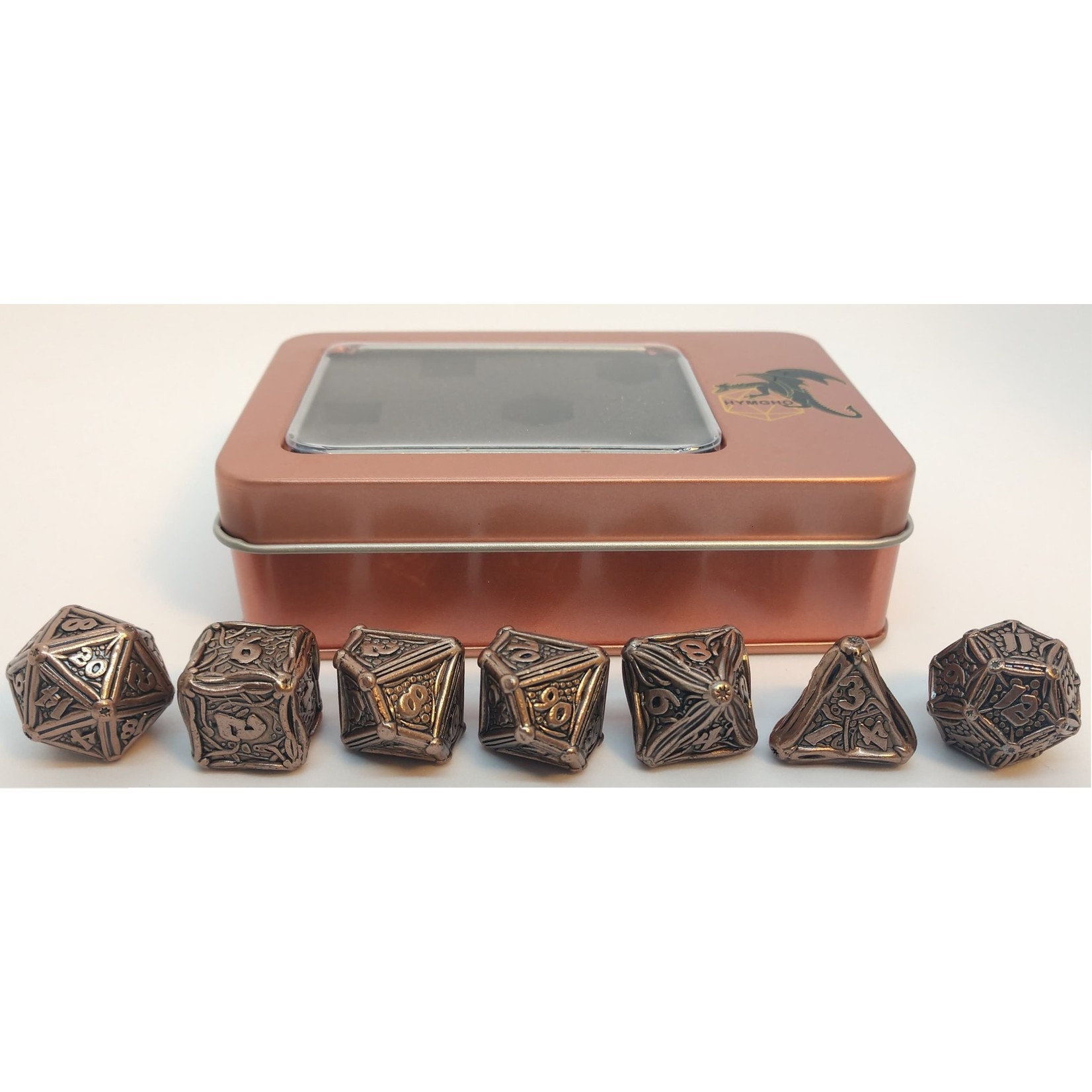 Hymgho Metal Dice: Solid Metal Druid - Antique Copper