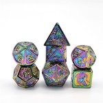 Hymgho Metal Dice: Solid Metal Dragon - Rainbow