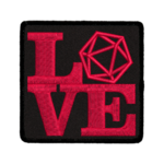 Iron On Patch: Love D20