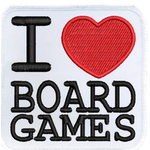 Iron On Patch: I Heart Board Games
