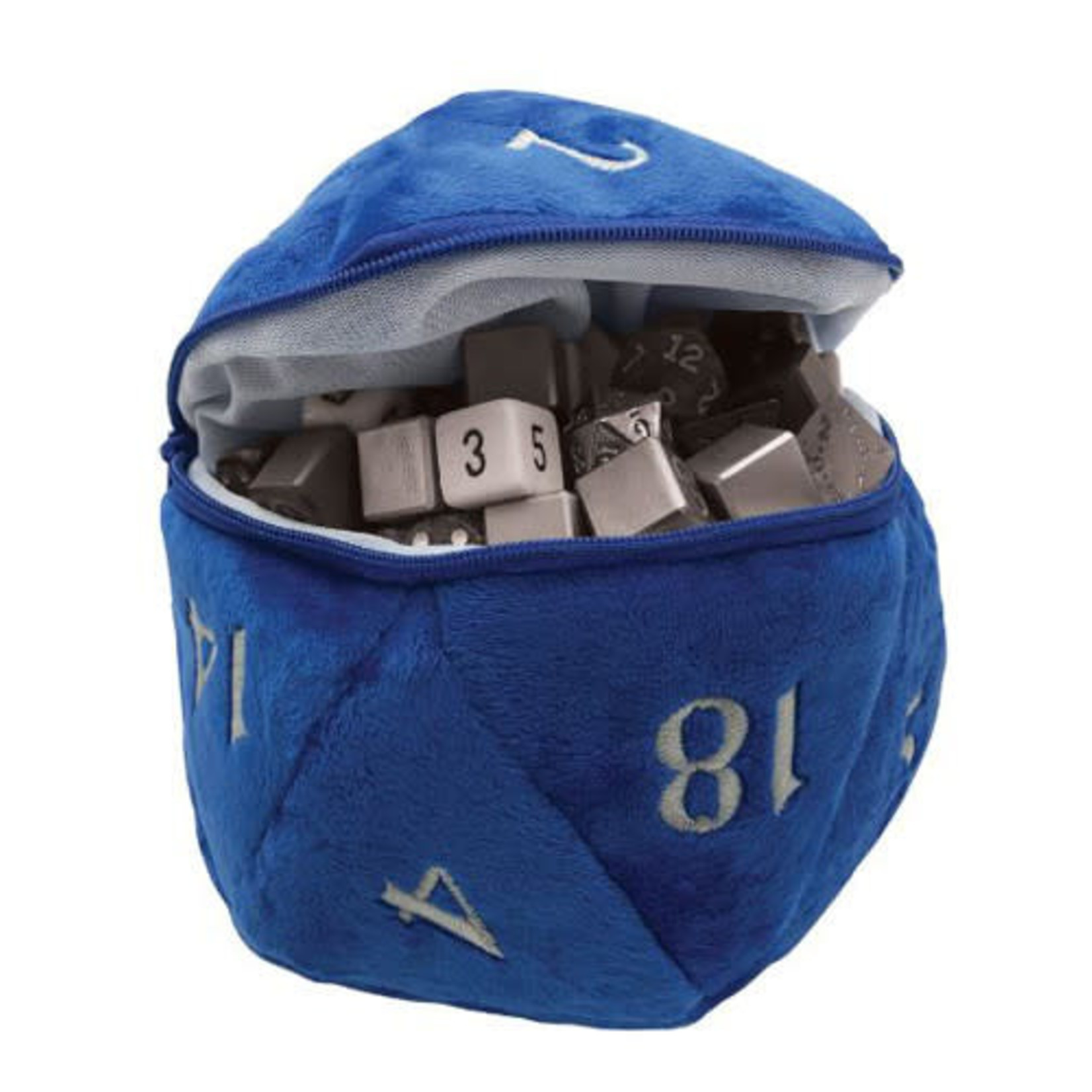 Dice Bag: Plush d20 - Blue