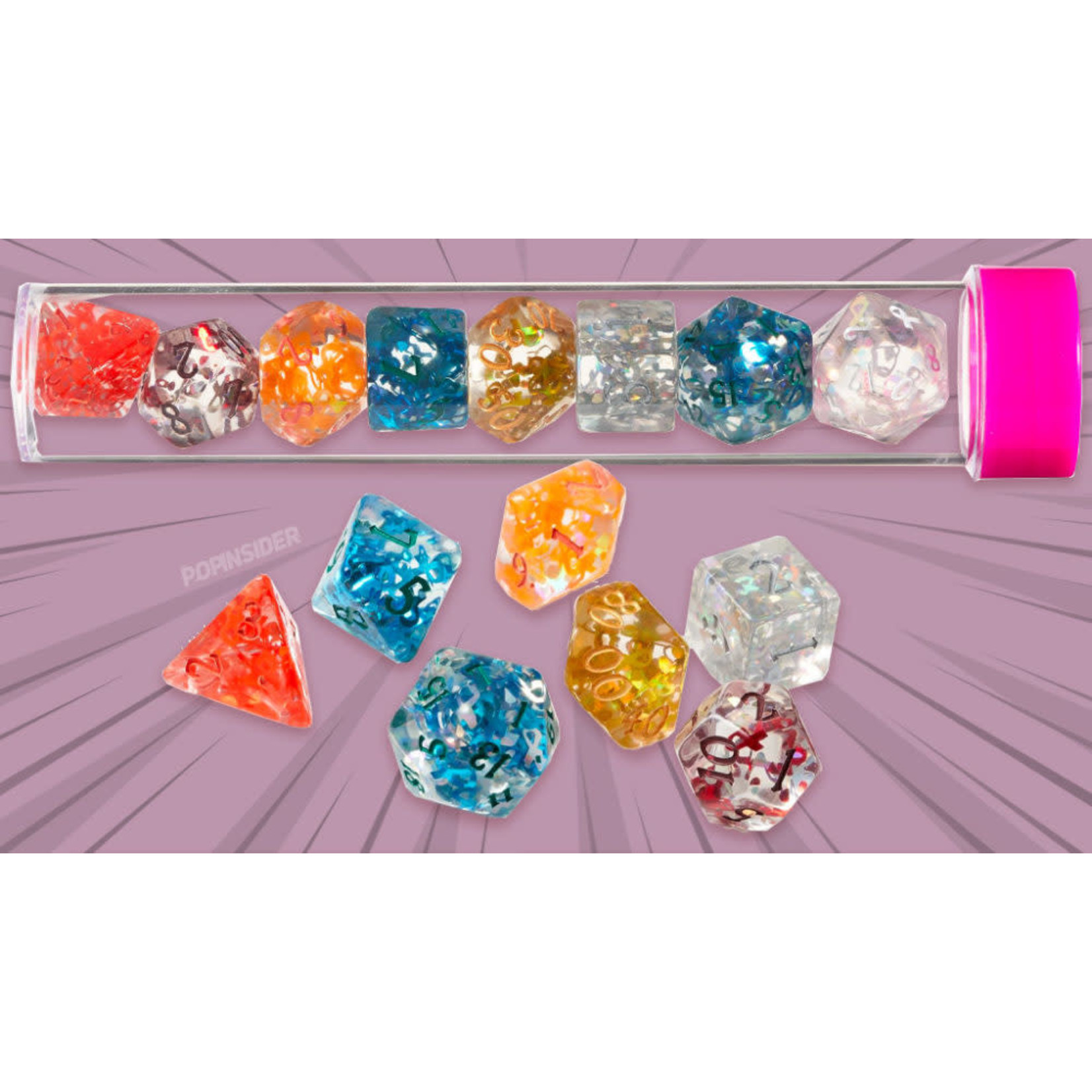 Sirius Dice: Cancer Awareness | 8 Die Polyhedral Set | SDZ0007-01
