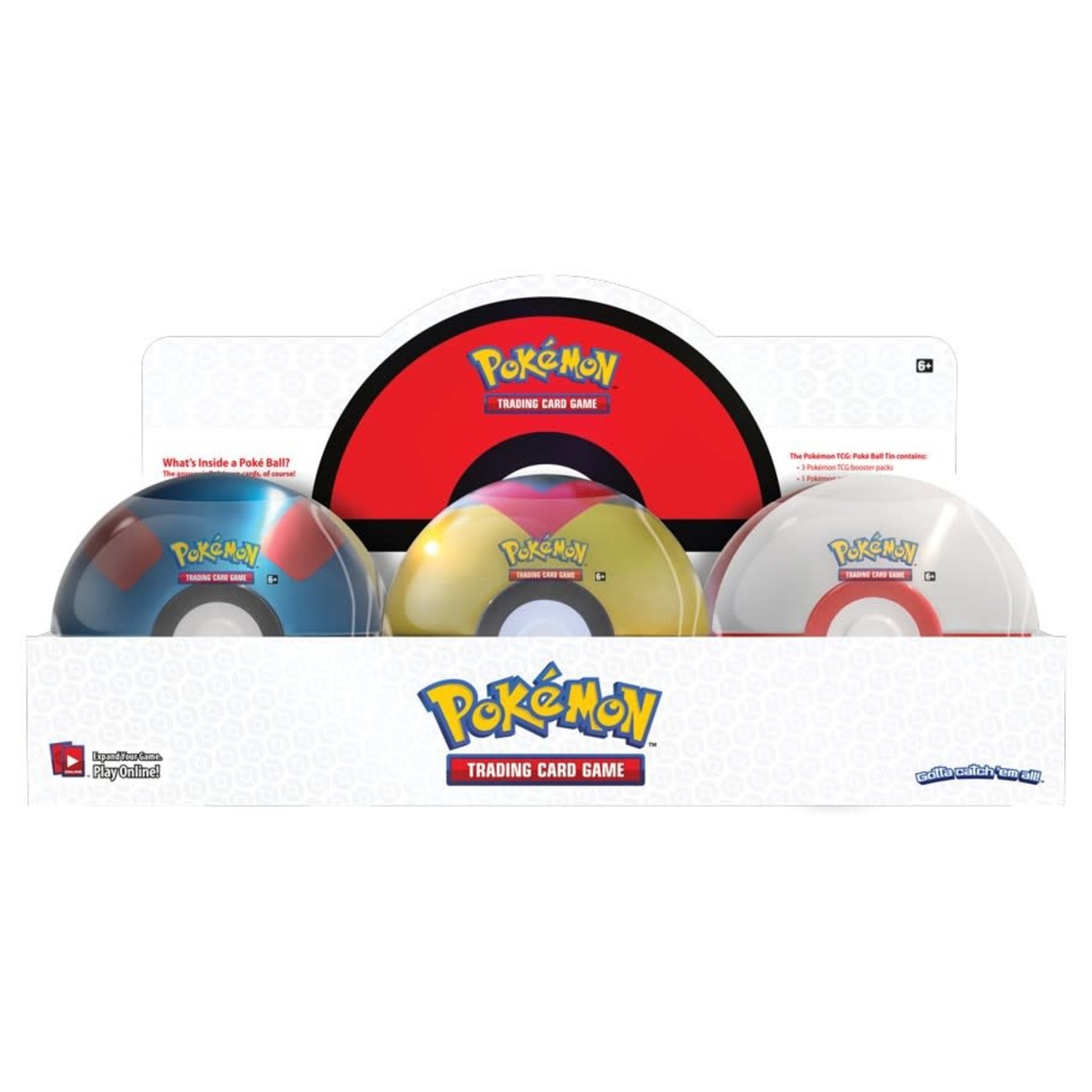 Pokemon: Great Ball Tin - 3 Booster Pack+ Coin Pokeball