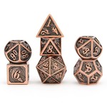 Hymgho Metal Dice: Solid Metal Dragon - Antique Brushed Copper