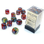 Chessex Nebula Luminary Dice: Primary / Blue | 16mm d6 Dice Block | 27759