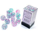 Chessex Nebula Luminary Dice: Wisteria / White | 16mm d6 Dice Block | 27745