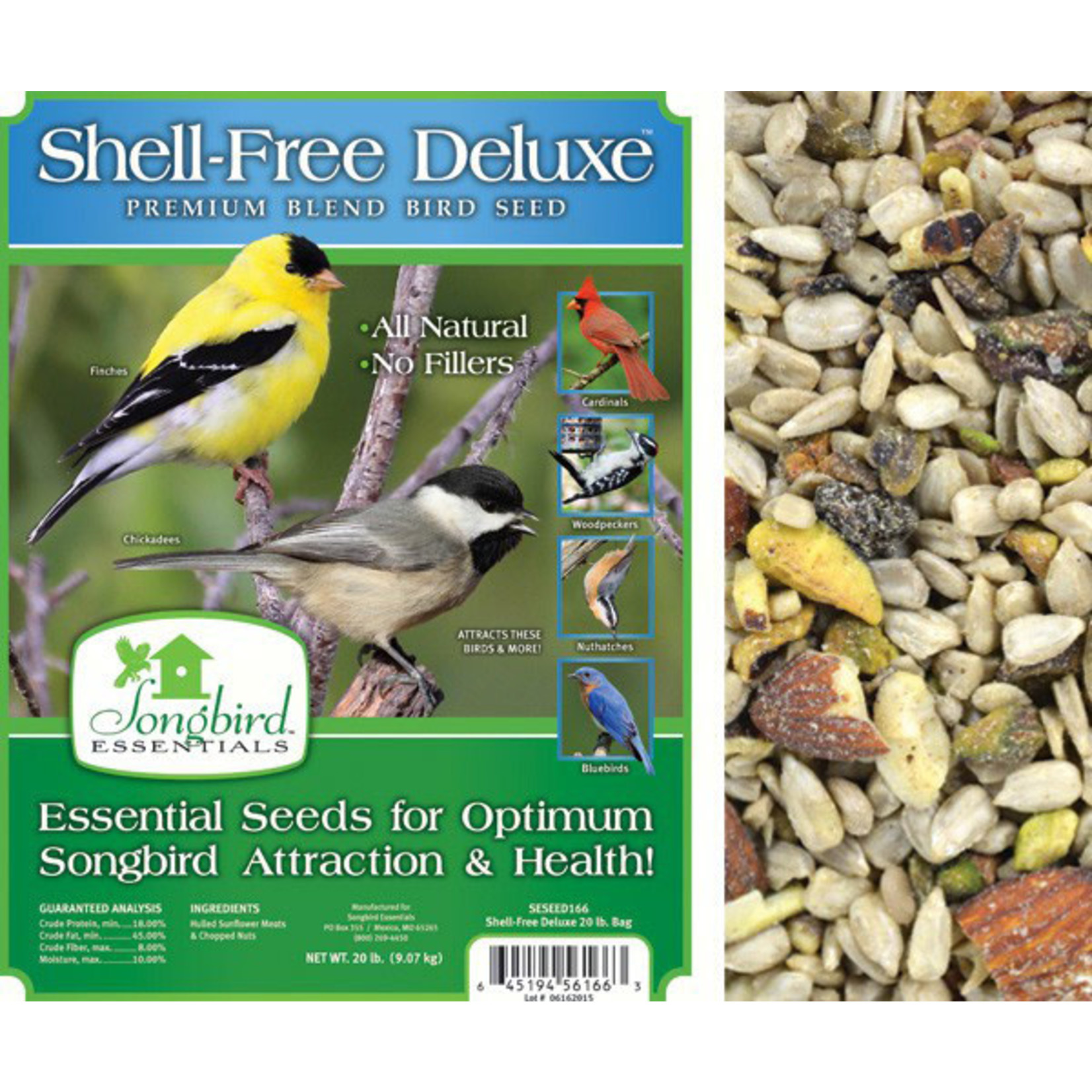 Bird Seed - Shell-Free Deluxe - 5 lbs