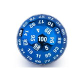 Hymgho Metal Dice: Solid Metal Titans Fist - D100 Blue
