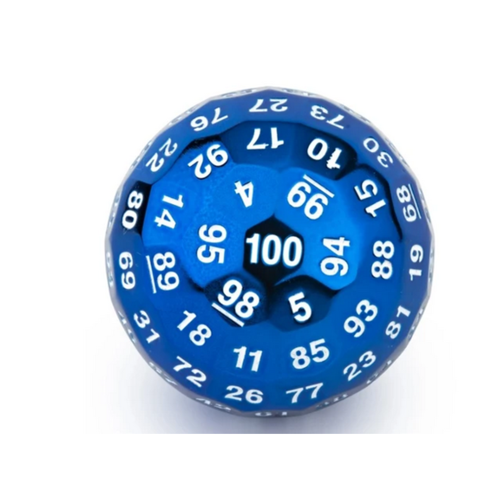Hymgho Metal Dice: Solid Metal Titans Fist - D100 Blue
