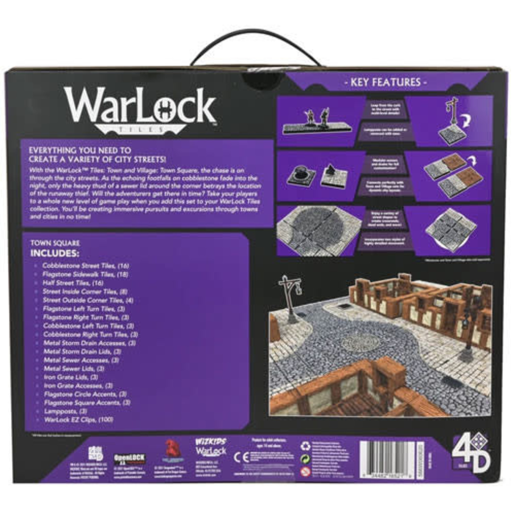 WarLock Tiles: Town & Village - Town Square