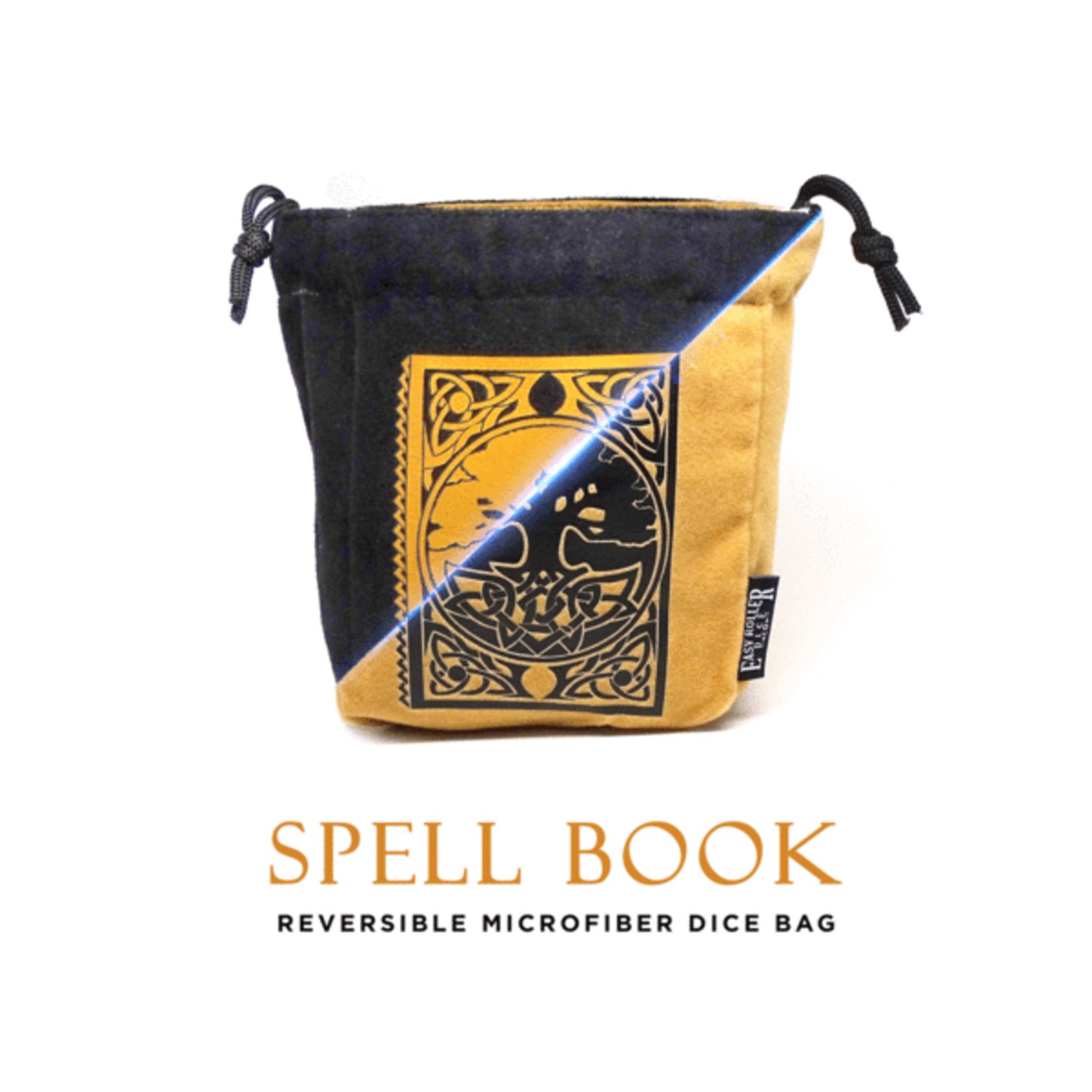 Dice Bag: Reversible Microfiber Self Standing - Spell Book