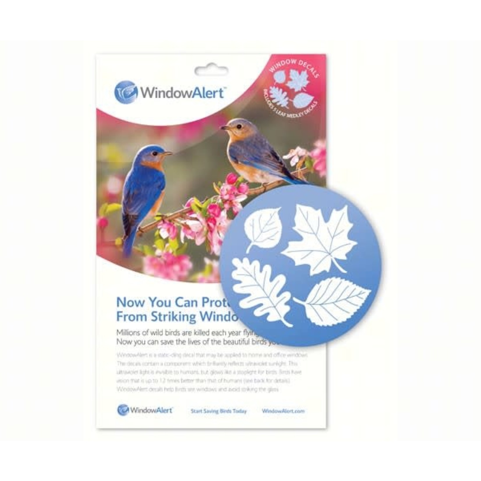 Window Decal: Leaf Medley (5 Decals per package)