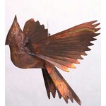 Flamed Cardinal Hanging Ornament