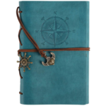 Leather Writing Journal - Sky Blue