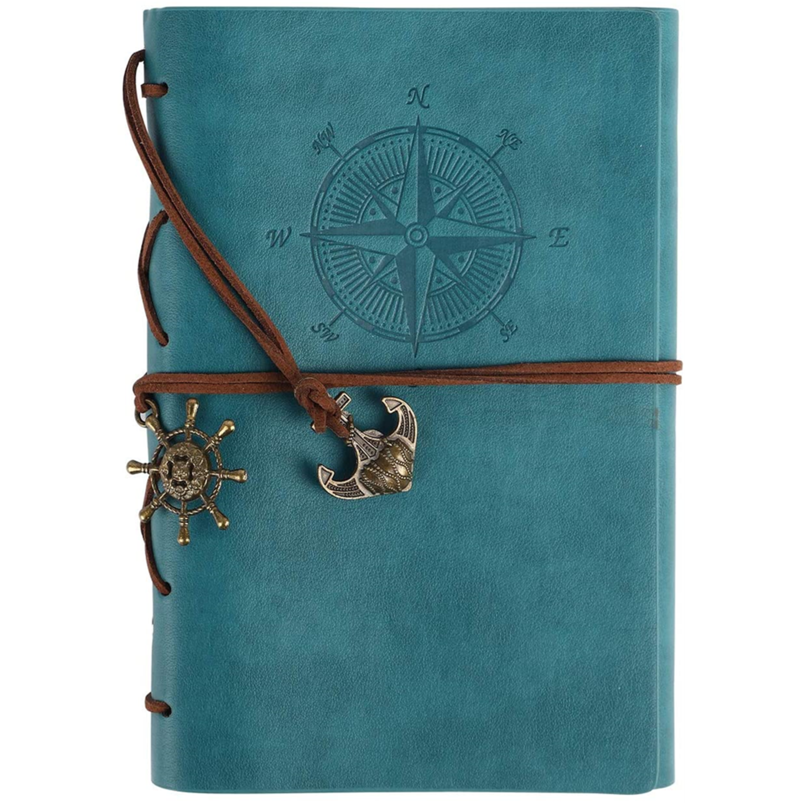 Leather Writing Journal - Sky Blue