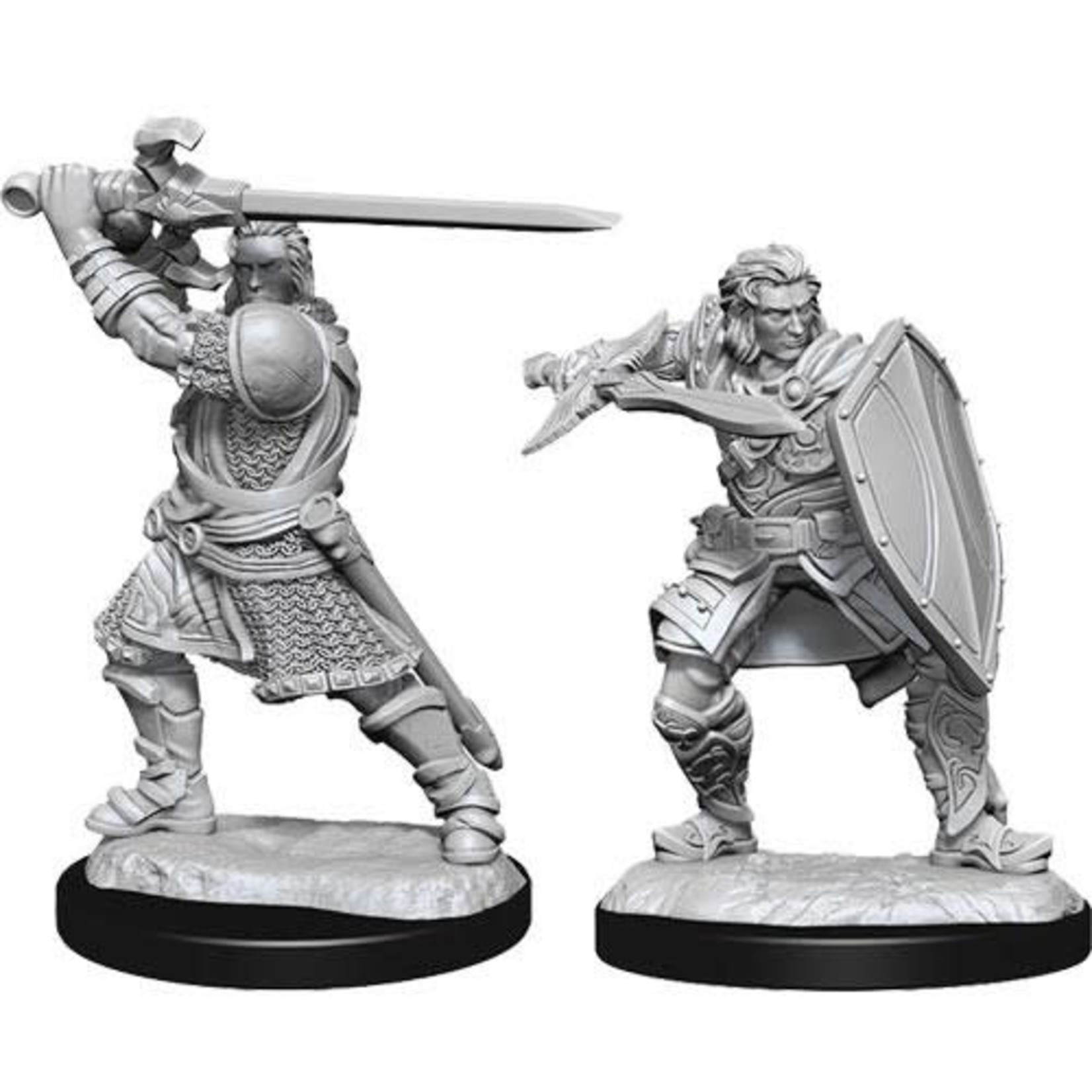 Unpainted Minis D&D | Human Paladin Male | W14 | 90220