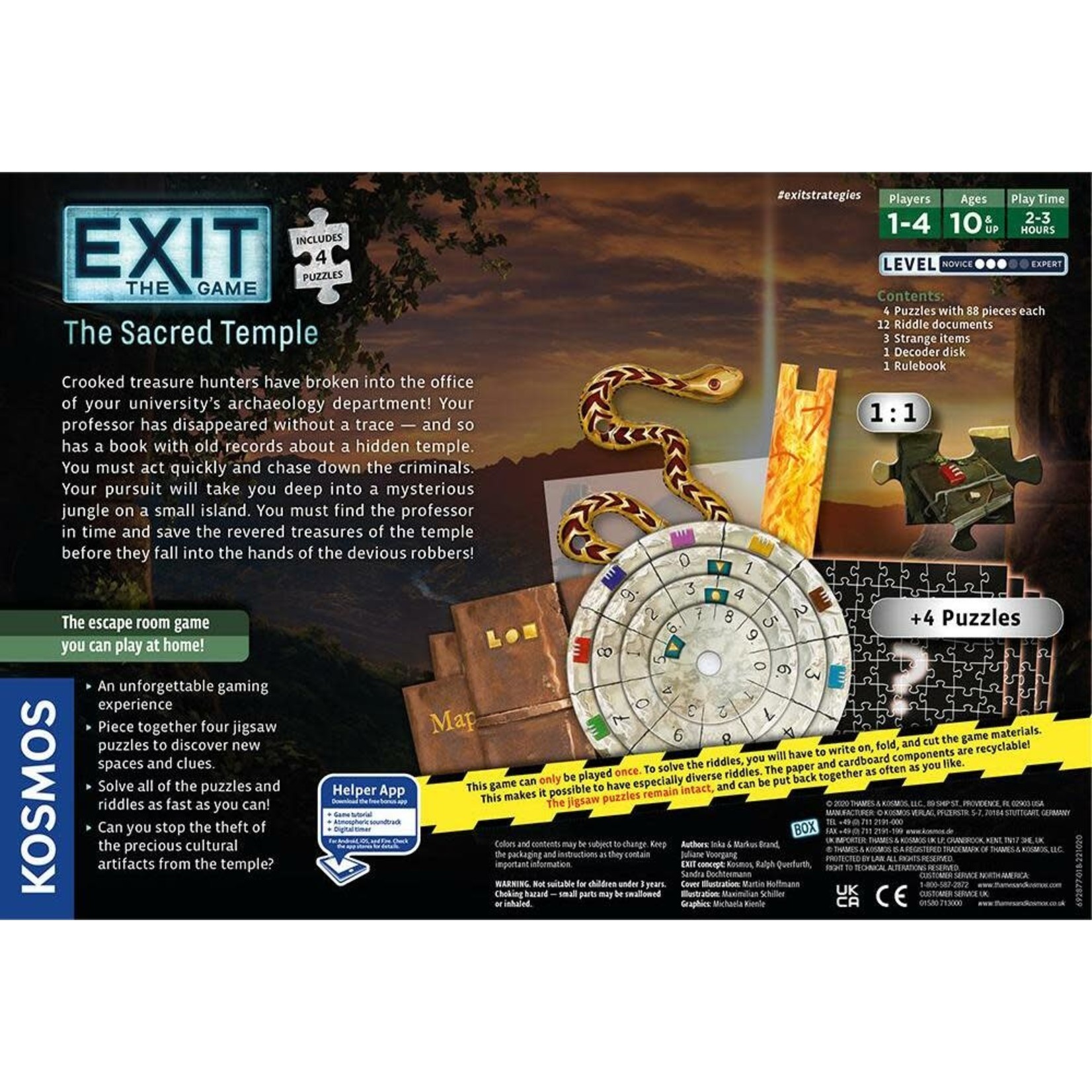EXIT: The Game - The Sacred Temple + Puzzles
