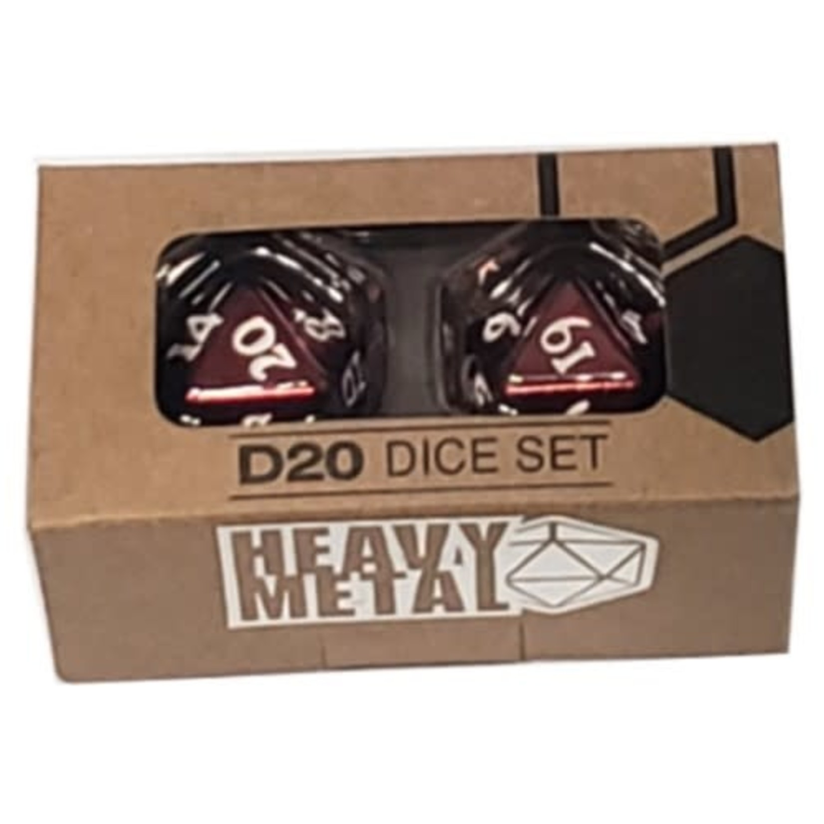 Heavy Metal: Red Dice D20 (2)