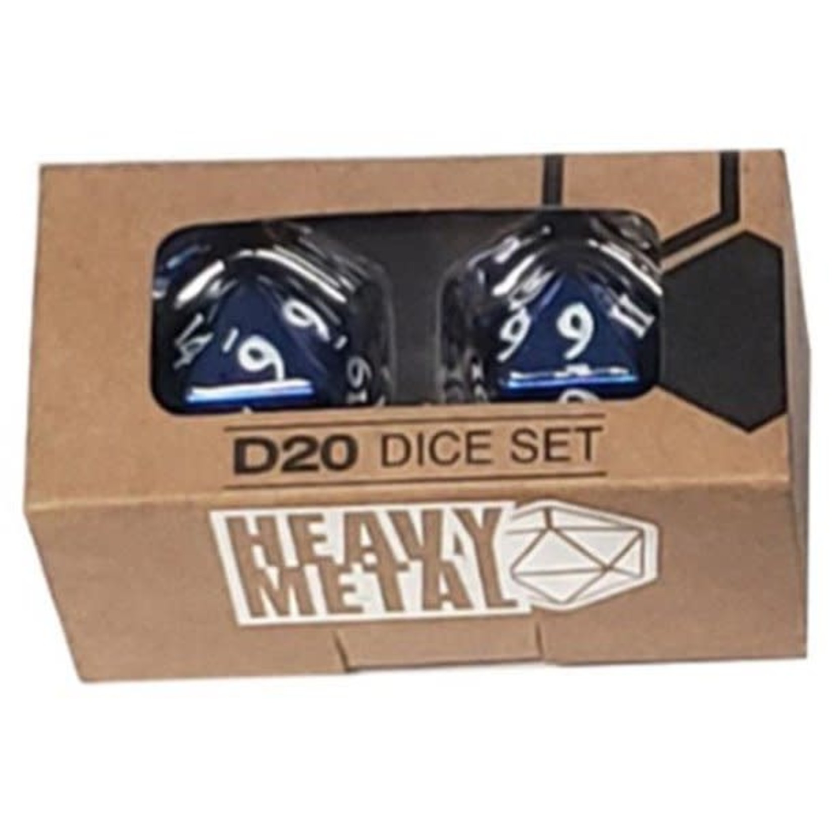 Heavy Metal: Blue Dice D20 (2)