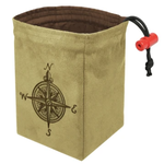 Dice Bag: Embroidered Compass Rose