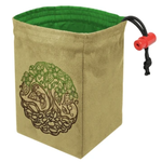 Dice Bag: Embroidered Twisted Tree