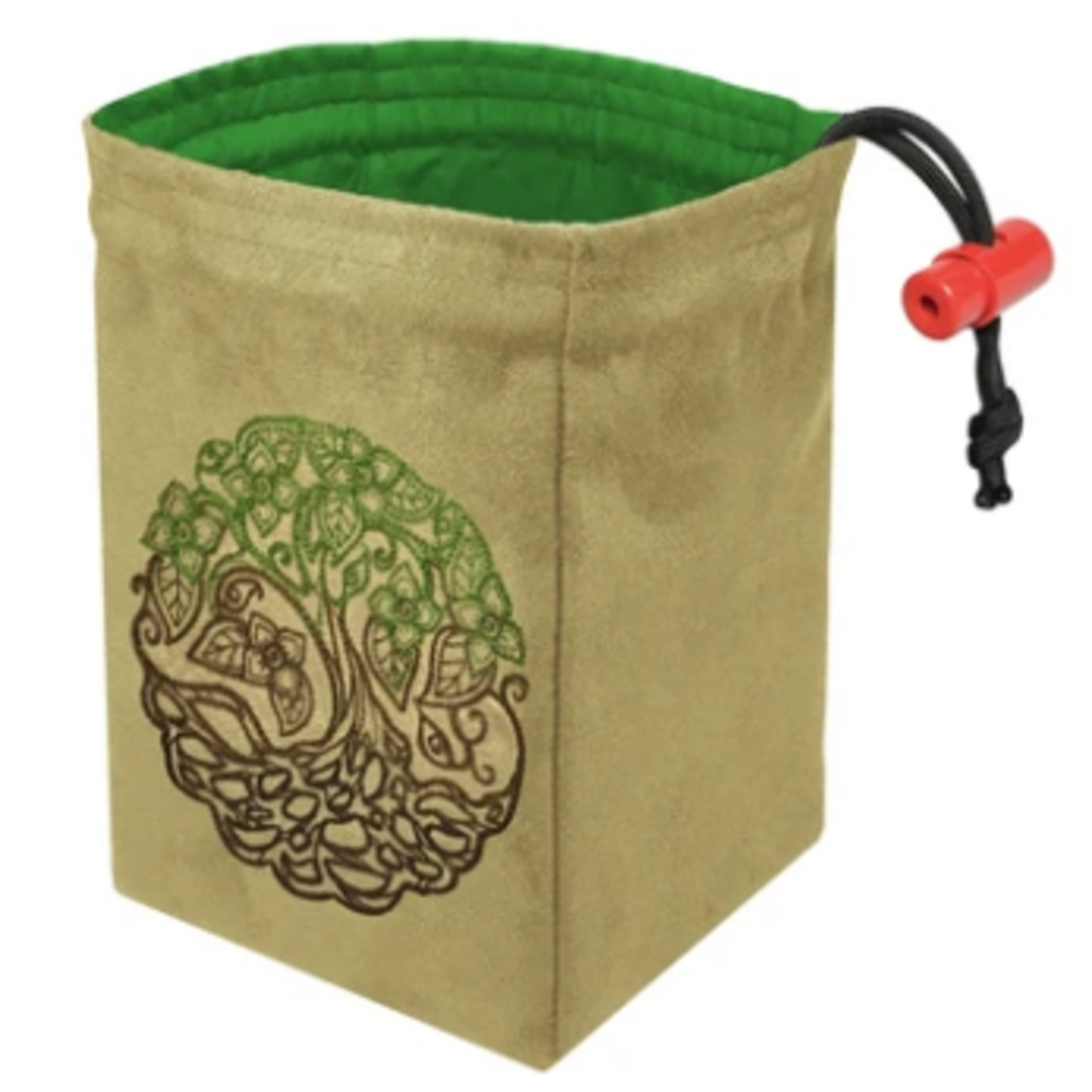 Dice Bag: Embroidered Twisted Tree