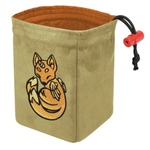 Dice Bag: Embroidered Charmed Creatures Fox