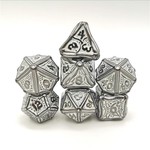 Hymgho Metal Dice: Solid Metal Druid - Glow in the Dark