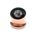 Hymgho Metal Dice: Solid Metal Titans Fist - D60 Black w/ Blood