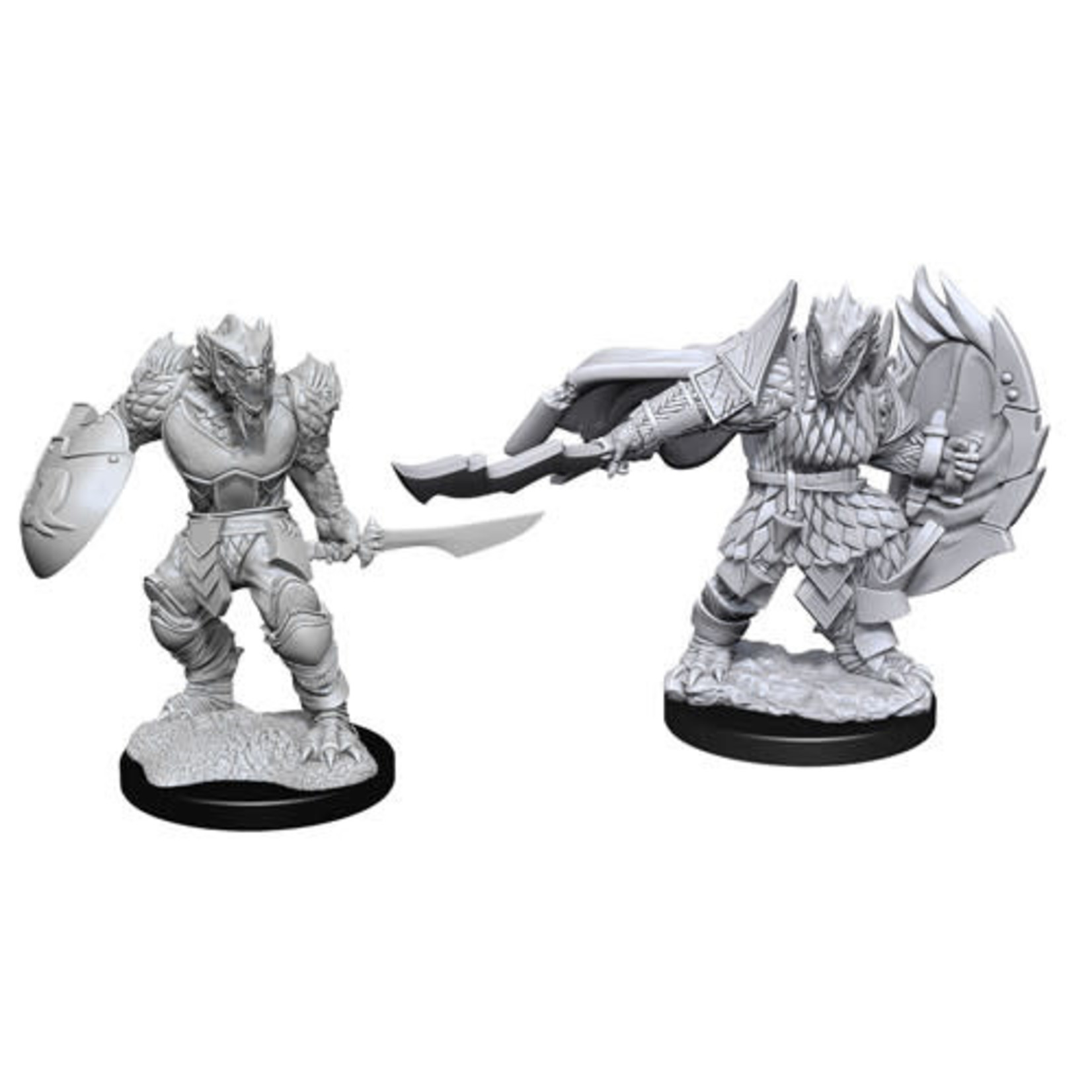 Unpainted Minis D&D | Dragonborn Fighter Male | W15 | 90303