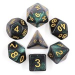 HD Aurora Dice: Emerald Aurora | 7 Die Polyhedral Set