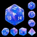 HD Aurora Dice: Sapphire Phantom | 7 Die Polyhedral Set