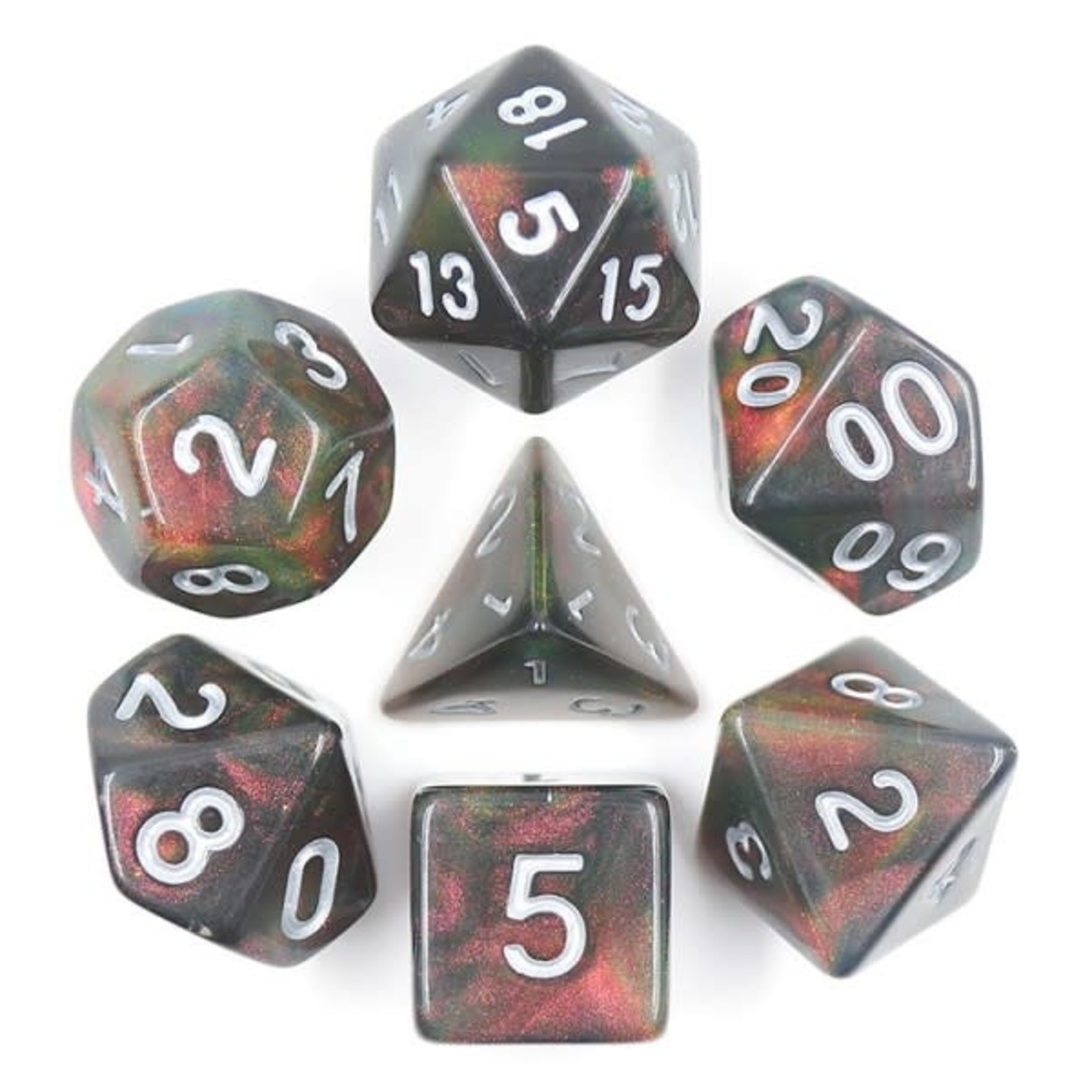 HD Aurora Dice: Night Wish | 7 Die Polyhedral Set