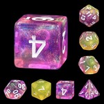 HD Aurora Dice: Lemon Jelly | 7 Die Polyhedral Set