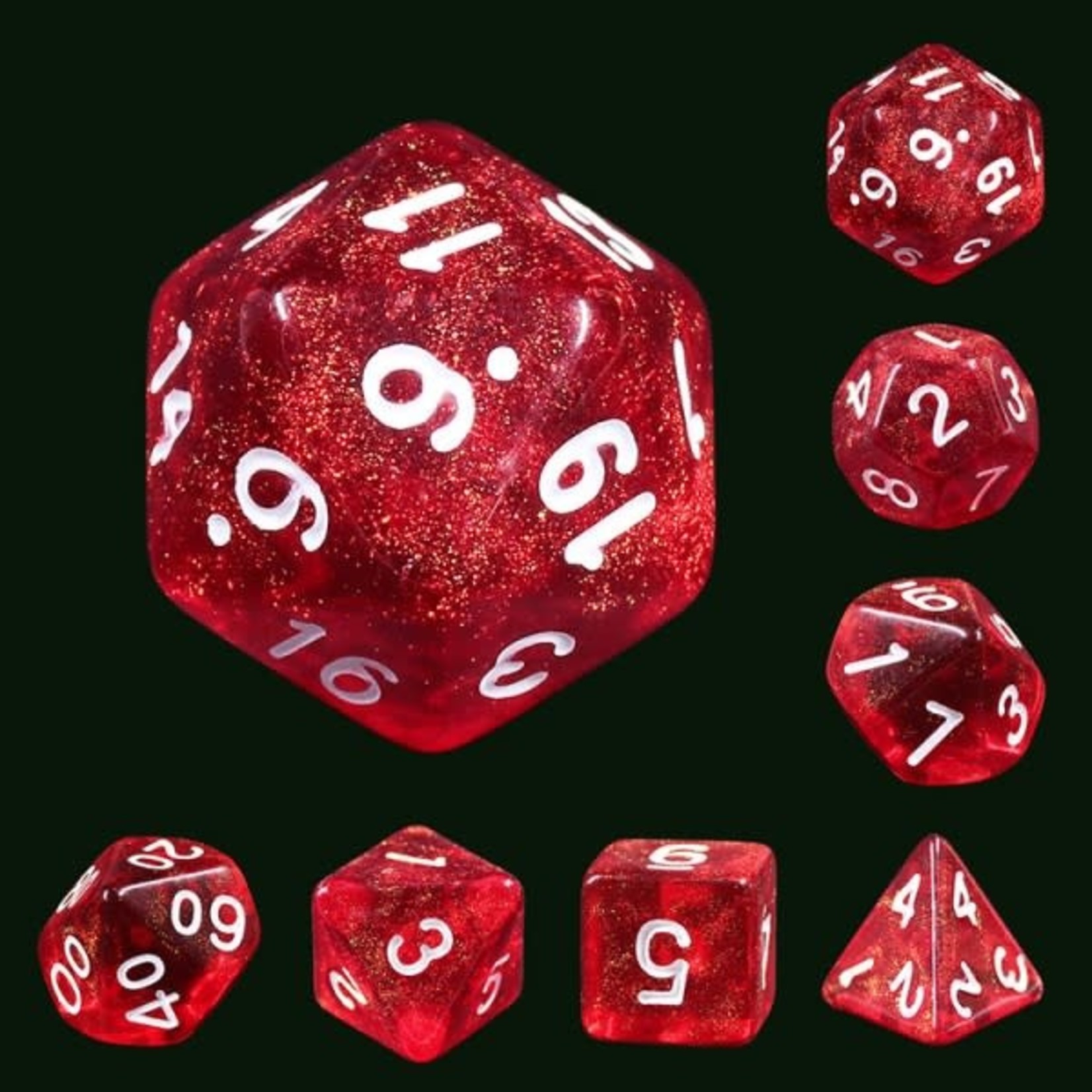 HD Aurora Dice: Rabbit's Eye | 7 Die Polyhedral Set