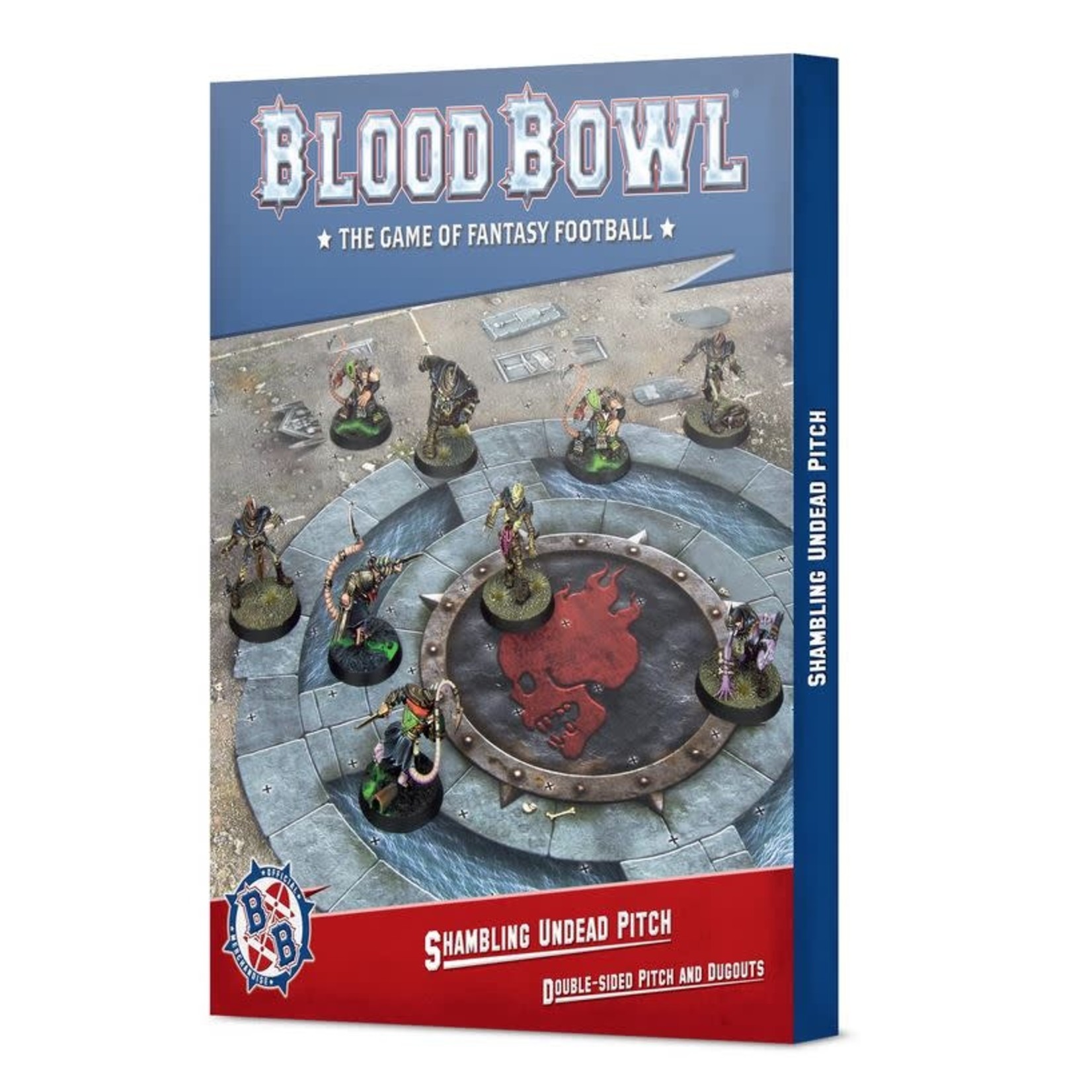 Blood Bowl: Shambling Undead Pitch - Double sided Pitch & Dugouts
