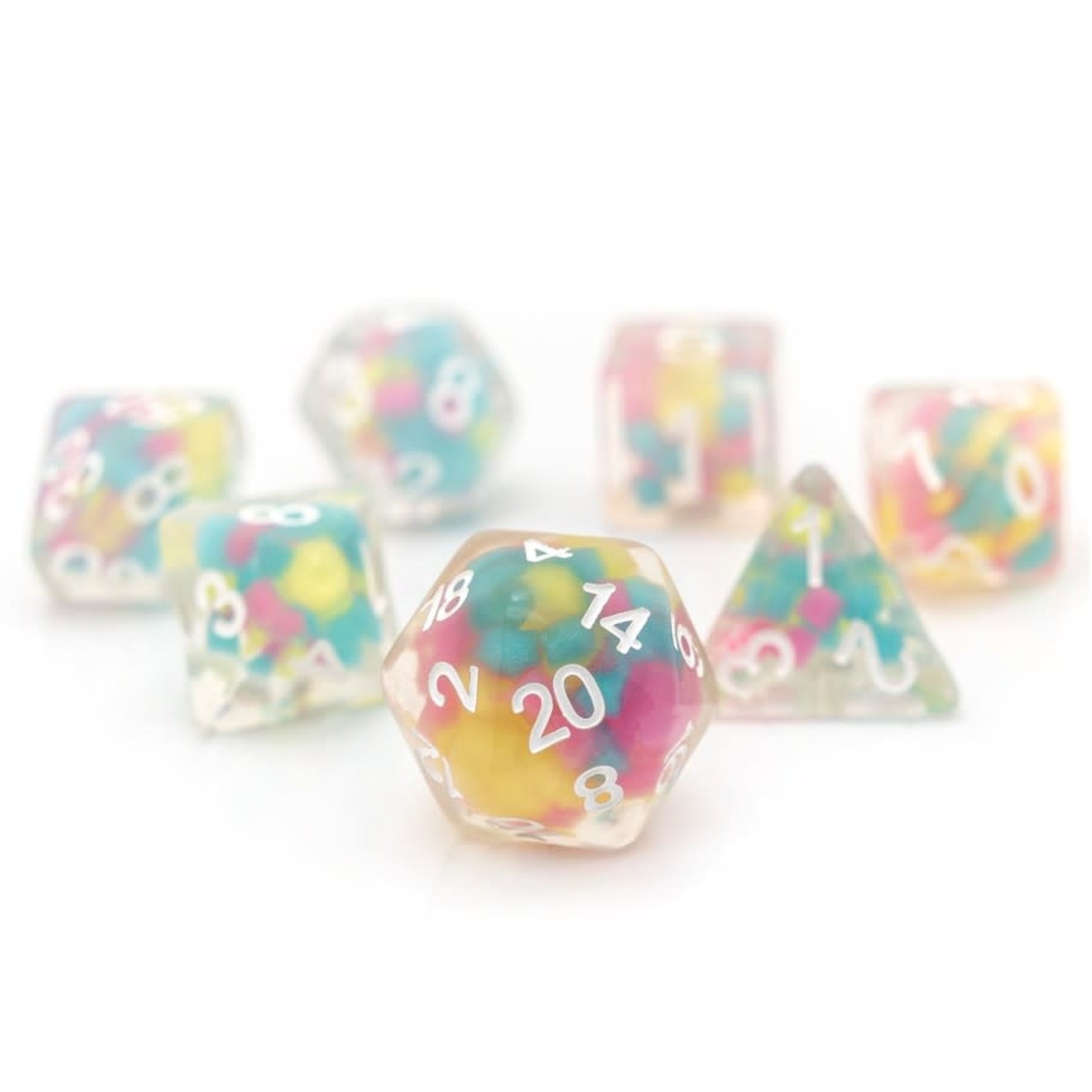 Sirius Dice: Lucky Charm Glowworm | 8 Die Polyhedral Set | SDZ000605