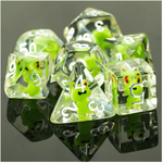 Foam Brain Inclusion Dice: Frog Dice Set