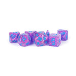 MDG Resin: Flash Dice - Purple |  16mm 7 Die Polyhedral Set MET 683