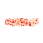 MDG Resin: Flash Dice - Red |  16mm 7 Die Polyhedral Set MET 681