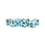 MDG Resin: Flash Dice - Blue |  16mm 7 Die Polyhedral Set MET 682